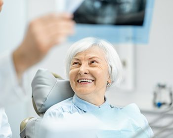 adorable elderly woman smiling